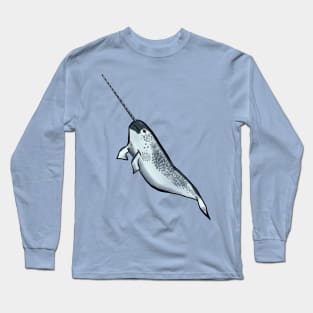 Adorable Leaping Narwhal Long Sleeve T-Shirt